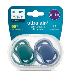 Sucettes Philips Avent Ultra Air (Jour et Nuit)  6-18 mois