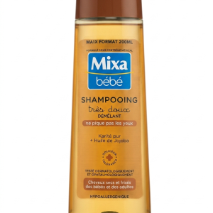 mixa bébé SHAMPOOING TRÈS DOUX KARITÉ PUR + HUILE DE JOJOBA 200ml