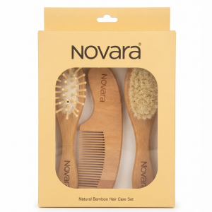 Ensemble de Soins Capillaires pour Bébé Novara – Naturel et Doux 3PCS